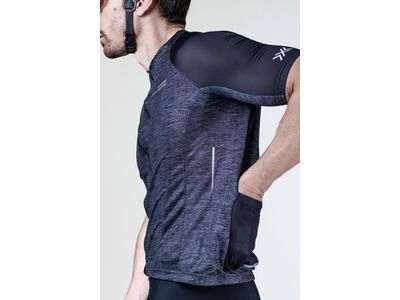 X-Bionic Corefusion Men's Cycling Short Sleeve Merino Jersey, opal black melange - Bild 12