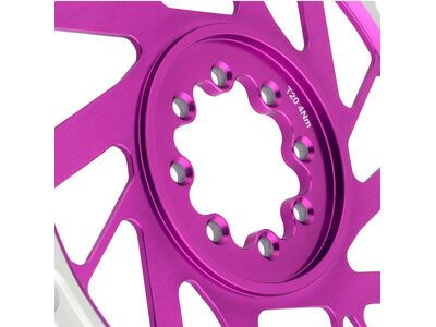 Burgtec 3 mm Offset Thick Thin Chainring SRAM 8-Bolt, purple rain - Bild 11