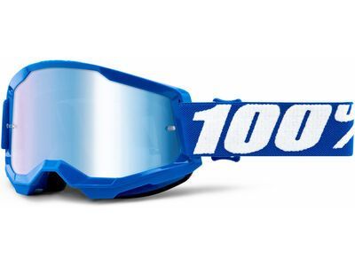 100% Strata 2 Goggle - Mirror Blue, blue