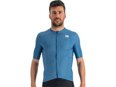 Sportful Checkmate Jersey, blue sea berry blue