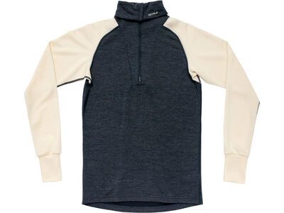 Devold Expedition Merino Silk Zip Man, ink/offwhite