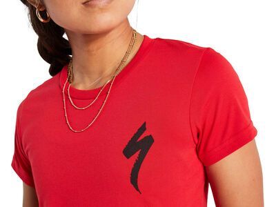 Specialized S-Logo T-Shirt Damen kurzarm, flo red - Bild 5