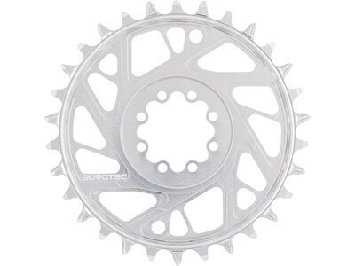 Burgtec 3 mm Offset Thick Thin Chainring SRAM 8-Bolt, rhodium silver - Bild 5