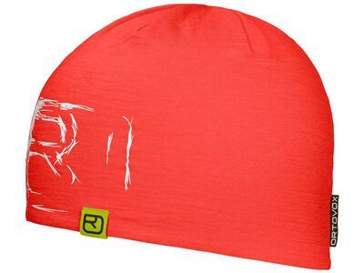 Ortovox 120 Merino Tec Logo Beanie coral