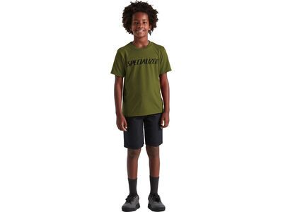 Specialized Wordmark T-Shirt Kinder kurzarm, olive green - Bild 2