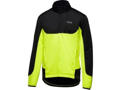 GOREWEAR C5 Windstopper Thermo Trail Jacke Herren, black/neon yellow - Bild 2