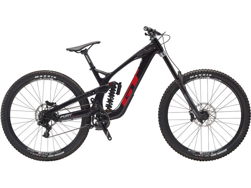 GT Fury Carbon Pro 29, gloss raw and black w/ red and silver |  BIKER-BOARDER.DE