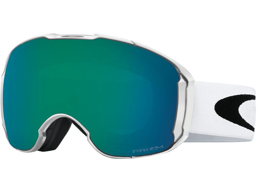 Oakley Airbrake XL - Prizm Jade Iridium, polished white | BIKER