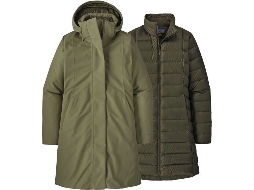 Patagonia Women's Tres 3-in-1 Parka, pine needle green | BIKER-BOARDER.DE