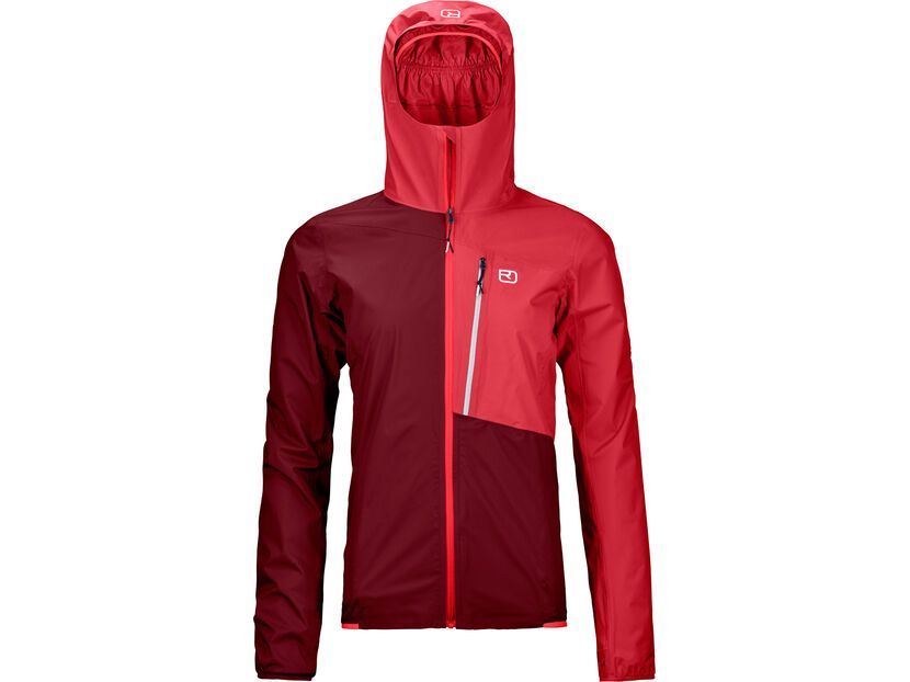 Ortovox Merino Hardshell Light Civetta Jacket W, dark blood