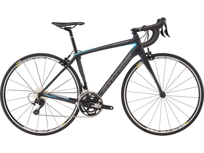 CANNONDALE SYNAPSE CARBON WOMEN’S 105 Cannondale Synapse Carbon Women's 105, nearly black w/ ultra blue