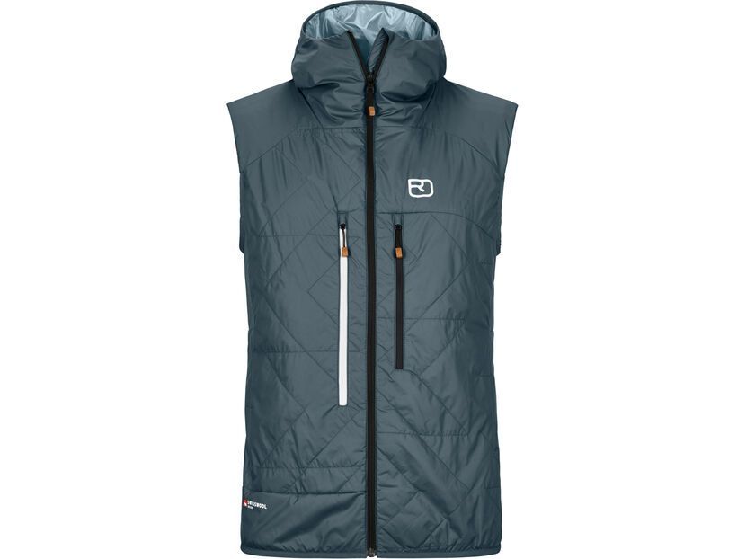 Ortovox Swisswool Piz Boè Vest M, dark arctic grey | BIKER-BOARDER.DE