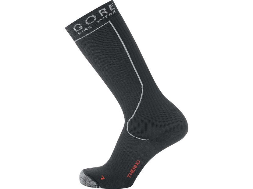 GORE WEAR Unisex Socken Mittellang – 15,5 Cm Höhe, Atmungsaktiv, Schnelltrocknend, Größe 35-37, Feuerrot/Schwarz