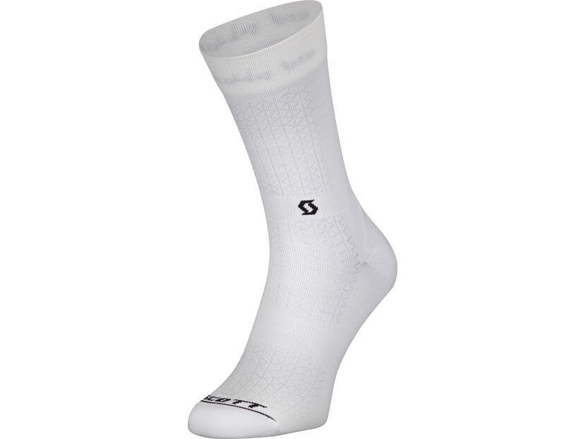 Scott Performance Crew Socks, white/black BIKERBOARDER.DE