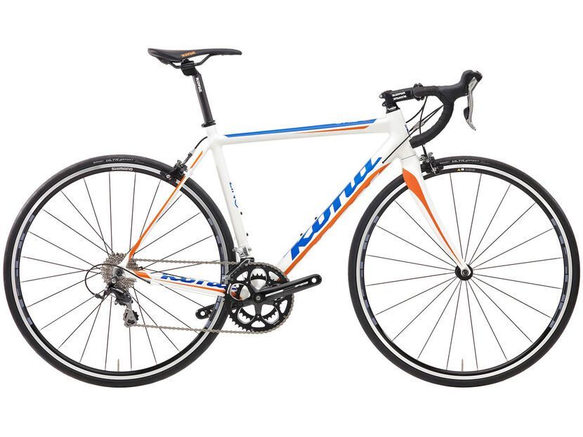 Kona Zing, matt white/orange/blue | BIKER-BOARDER.DE