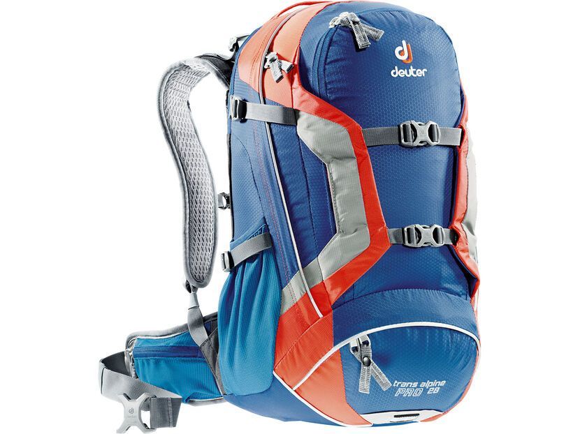Deuter Trans Alpine Pro 28, steel-papaya | BIKER-BOARDER.DE