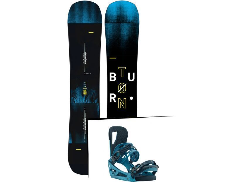 Set: Burton Instigator Wide 2019 + Burton Cartel EST blue boy