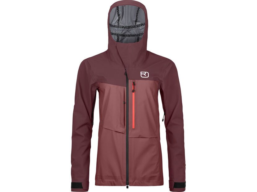 Ortovox 3L Ravine Shell Jacket W, Mountain Rose | BIKER-BOARDER.DE