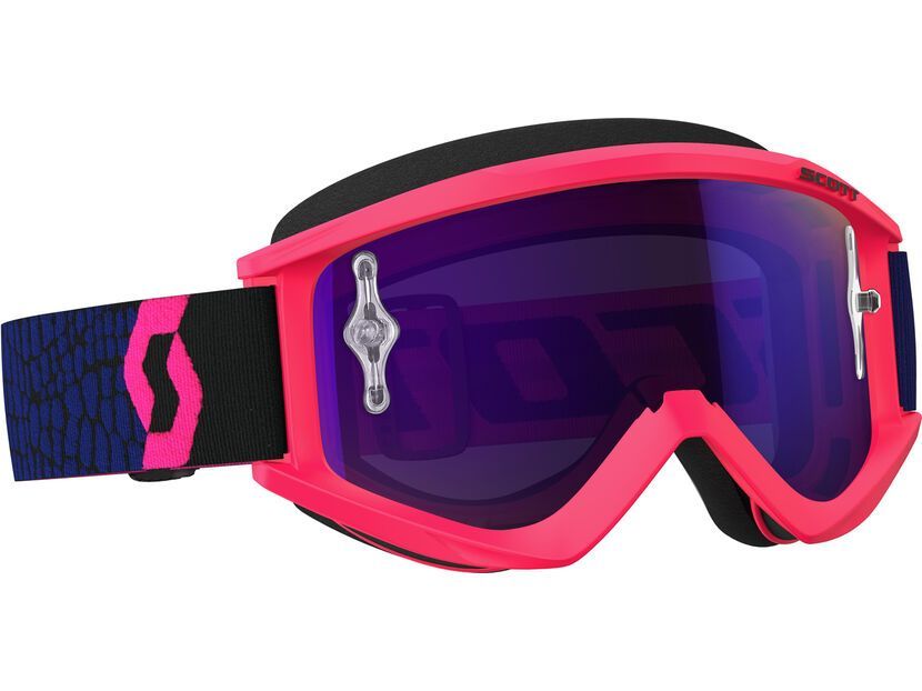 Scott Goggle Recoil Xi Blue Fluo Pink Lens Purple Chrome BIKER