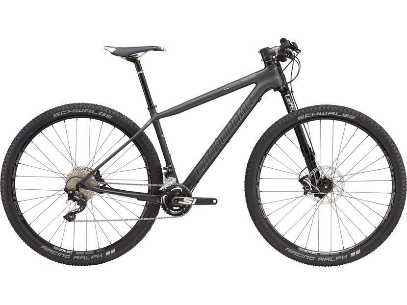 Cannondale F-SI Carbon 4 29, nearly black w/ silver and jet