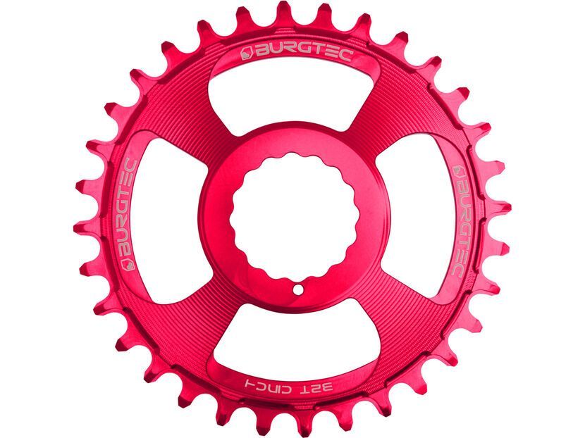 Burgtec Cinch Thick Thin Chainring, toxic barbie pink | BIKER-BOARDER.DE