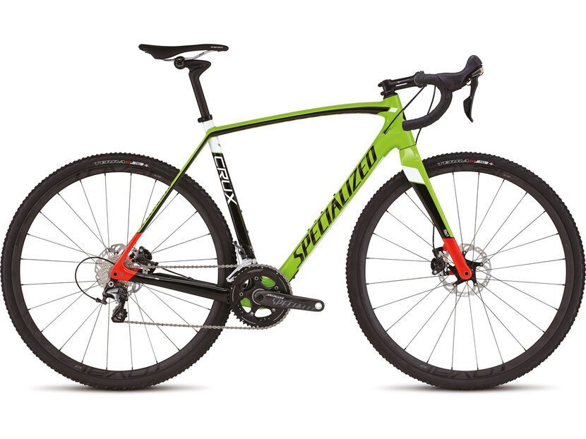 Specialized CruX Pro Race, gloss monster green/rocket red/tarmac 