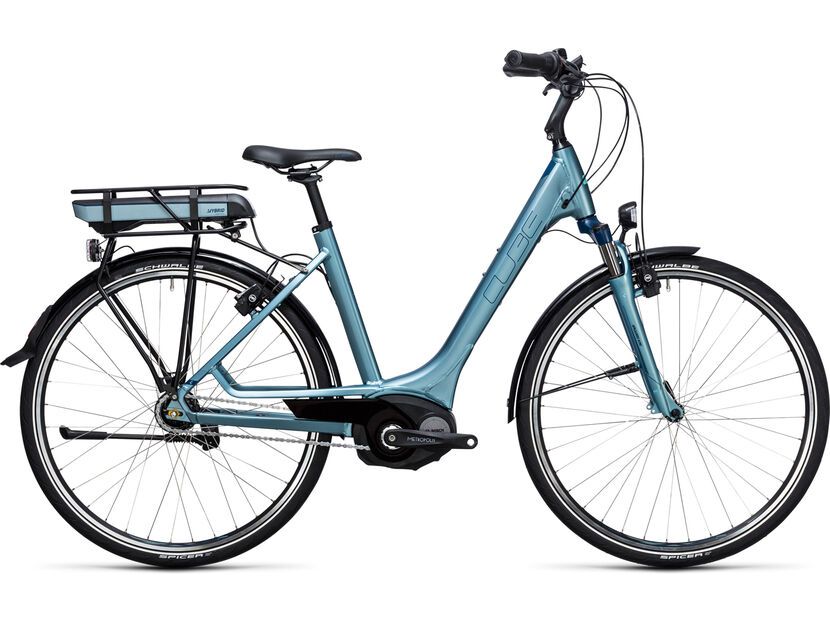 Cube Travel Hybrid ONE 400 Easy Entry, bluegreennblue | BIKER-BOARDER.DE