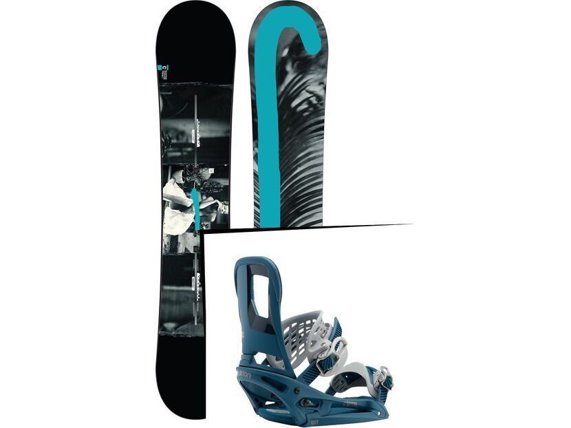 Set: Burton Custom Twin 2017 + Cartel EST (1712721S) | BIKER