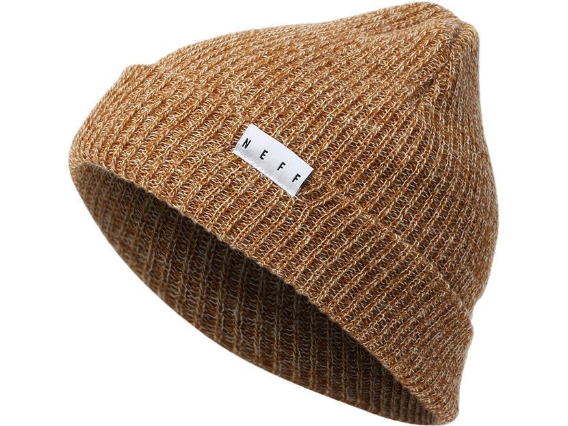 Neff Fold Heather Beanie, Brown/twill | BIKER-BOARDER.DE