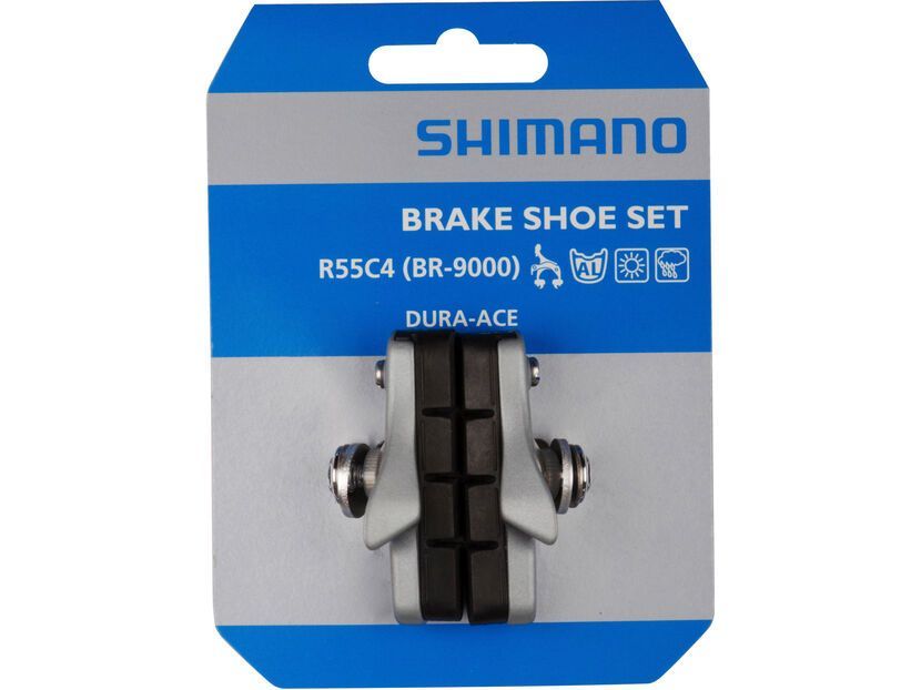 Patins De Frein Shimano R55c4 Pour Jantes Carbone - Cartridge, Compatibles Avec Séries BR-9000, 7900, 7800, Etc. - 13